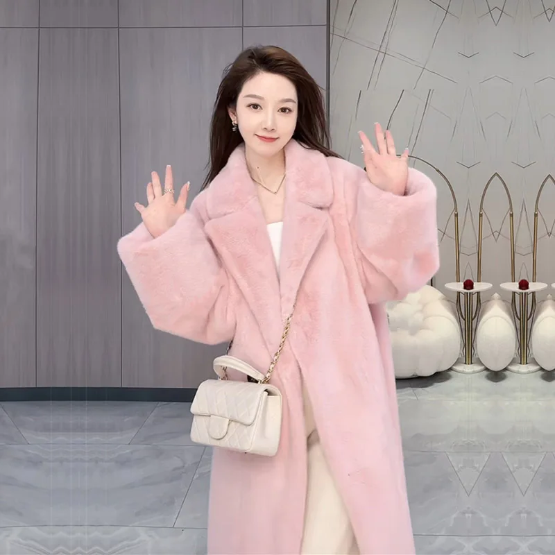 2025 ملابس نسائية المشاهير على الإنترنت نفس النمط معطف فرو صناعي شتاء جديد 1117 #2