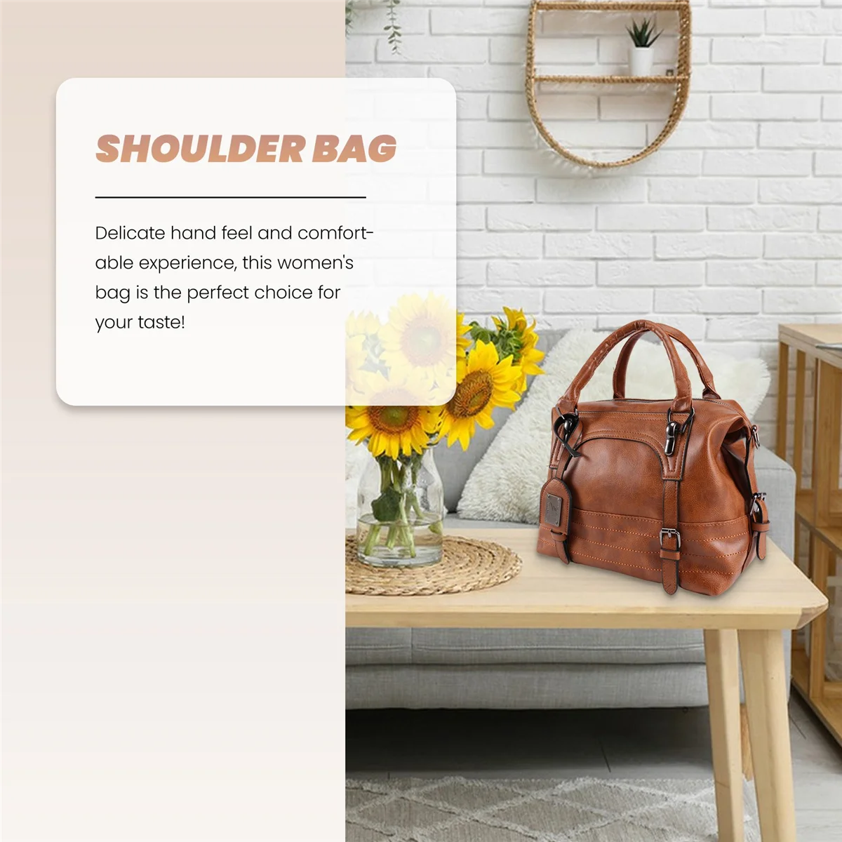 女性のための茶色の革のハンドバッグ,ショルダーバッグ,トートバッグ,ファッショナブル