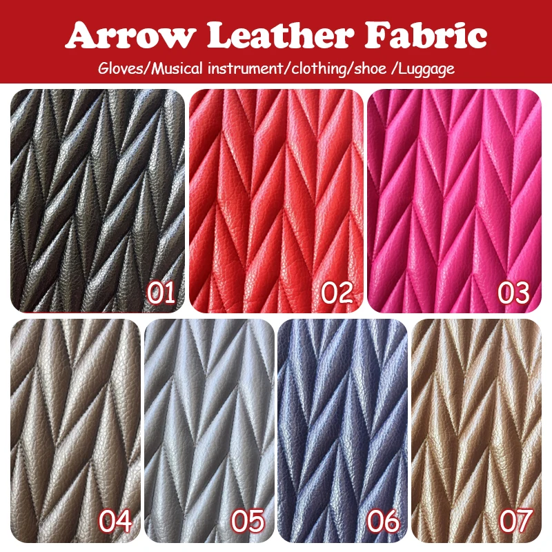 100*137cm Arrow Embossed Faux Leather Fabric Sponge Quilted Leather For Diy Car Interior Seat Cushion Upholstery Decor Material