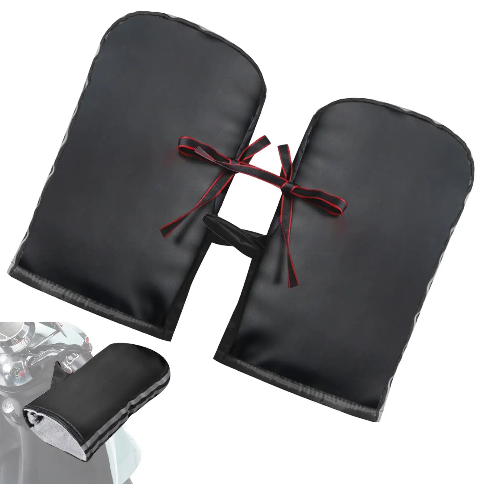 

Мотоциклетный скутер, толстый теплый руль, муфта, ручка, муфта, непромокаемая защита для верховой езды, зимние теплые термочехлы, перчатки