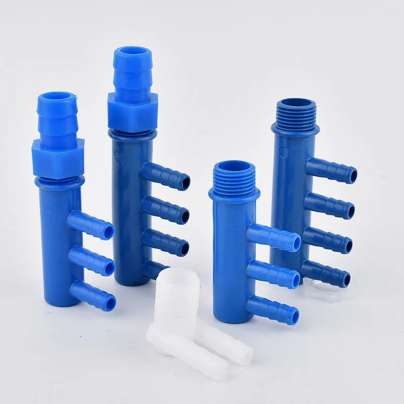 1/2 ″Male Thread  Water Divider 8mm Air Exhaust Hose Shunt Three Holes Four Holes Joint  Aquarium Tank Air Pump Hose Joint