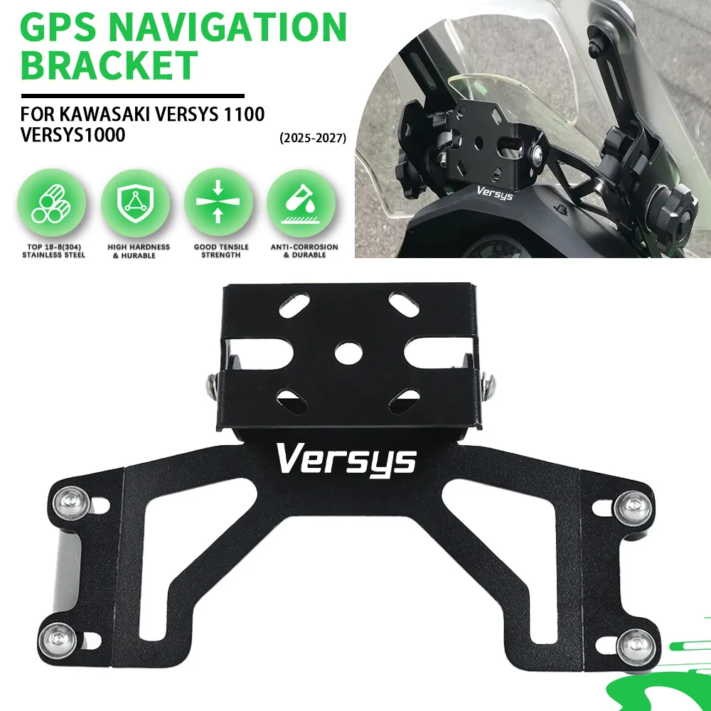 GPS-Navigation Stand Halterung für Kawasaki Versys 1000 Versys 1000 SE 2019-2024 2025 2026 Handy Halter Unterstützung montieren Abdeckung
