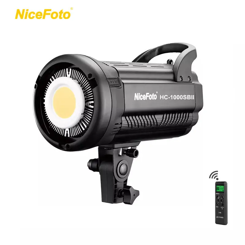 Imagem -02 - Nicefoto Hc1000sbii Acessórios de Equipamentos de Estúdio Profissional Led Cob Iluminação de Vídeo Luz Fotográfica para Fora Tiro ao Vivo