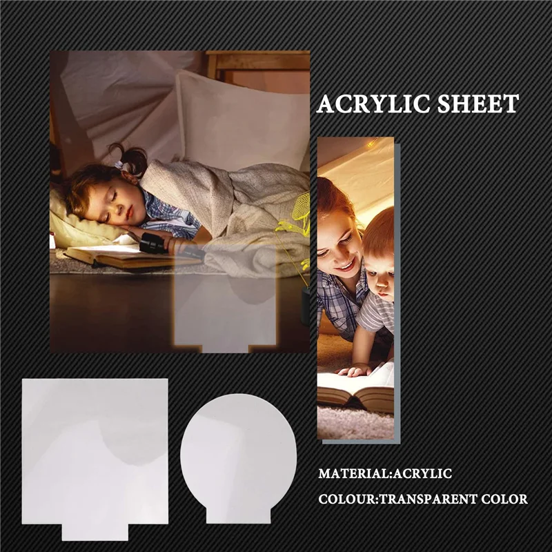 

A29M-2 мм акриловый лист, прозрачный литой для оргстекла с двухсторонней защитой для светодиодных подсветительных знаков, дисплей «сделай сам», 6 шт.