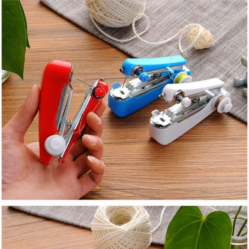 Handnähmaschine, tragbar, für Outdoor-Reisen, zum Nähen von Kleidung und Stoffen, DIY-Heimnähwerkzeug, Mini-Handnähmaschine. – Detail 6