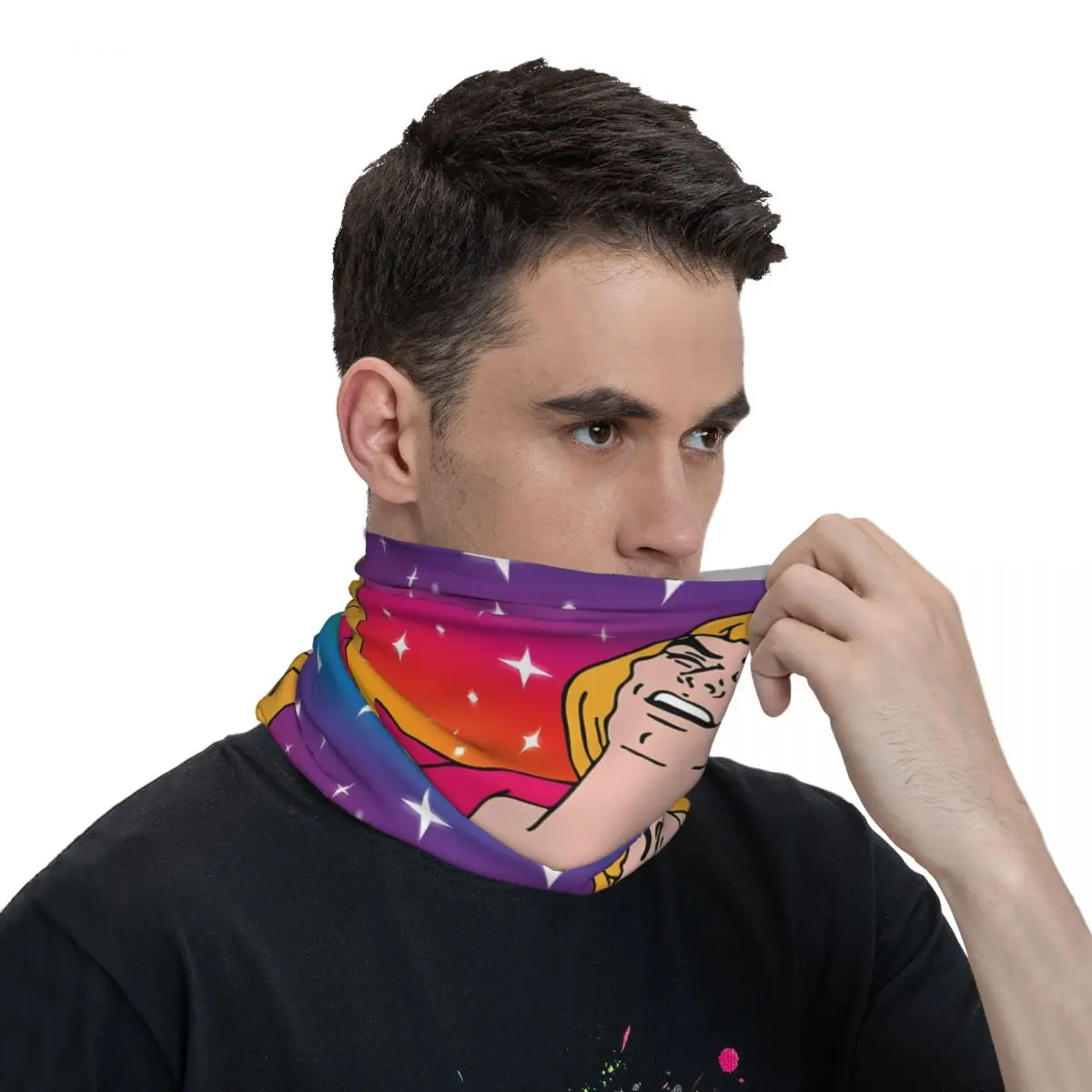 What's Going On Scarf Neckerchief Neck Face Mask Polyester