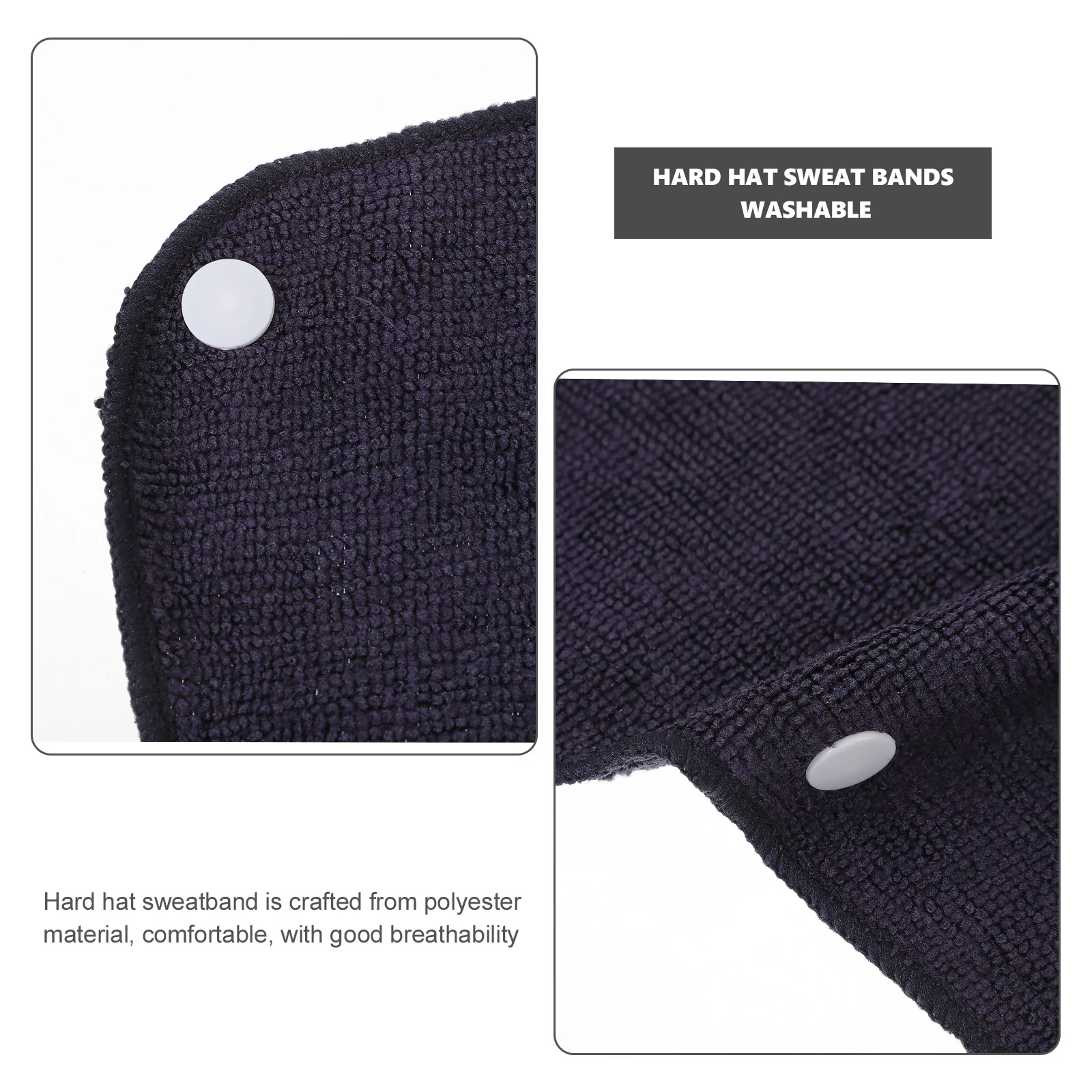 

10Pcs Safety Hat Liner Reusable Hard Hat Sweat Bands Comfortable Breathable Easy Install Accessories Hardhat Sweatbands