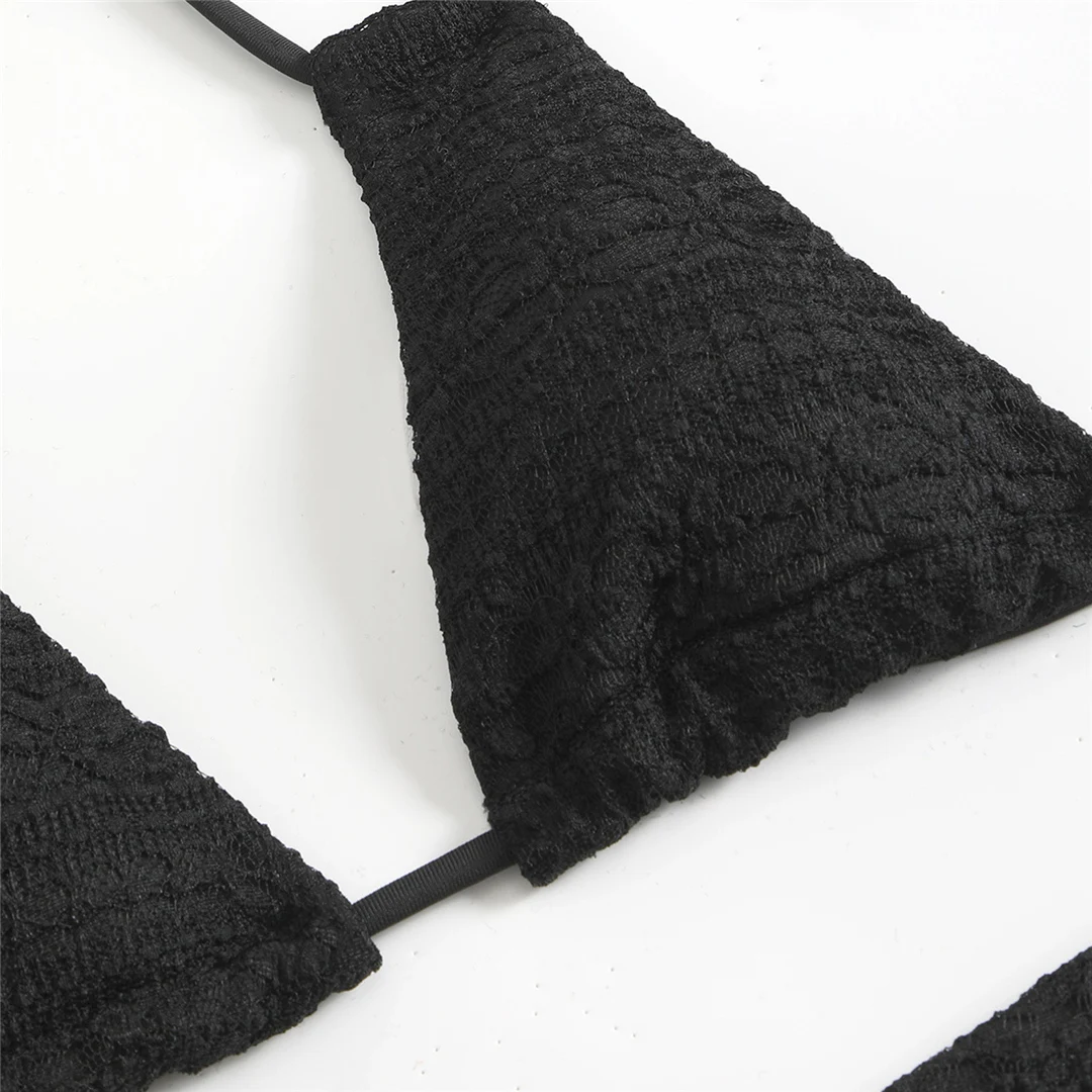 4-teiliges Halter-Bikini-Set mit Rock, langärmeligem Oberteil, Damen-Badeanzug, Damen-Bademode, Badebekleidung, Badeanzug, Schwimmanzug V6339 – Detail 29