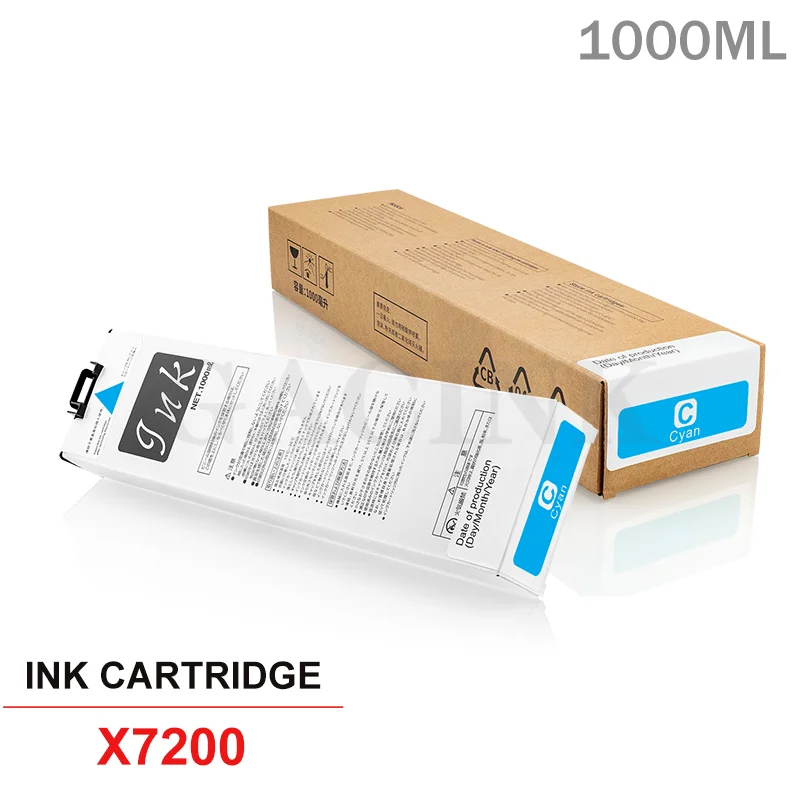 Cartucho de tinta Compatible con RIso X7200, para impresora Riso Comcolor X7200, X7250, con Chip estable con tinta pigmentada de 1000ML