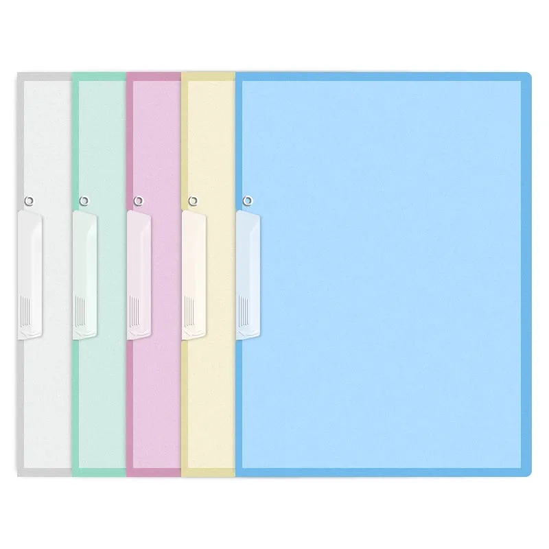 Back To School Rotating Side Opening Folder Folder, Drawer Clip, Contract Sheet, Transparent Color Test Paper Storage, Student
