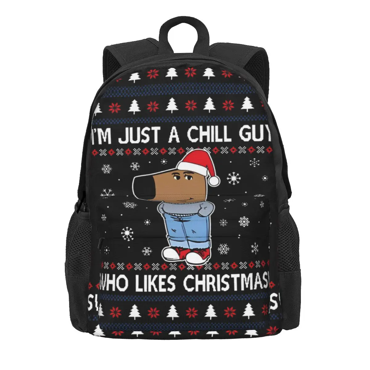 I Am Just A Chill Guy Casual Backpack Gift Student Business Daypack for Men Women College Canvas Bags