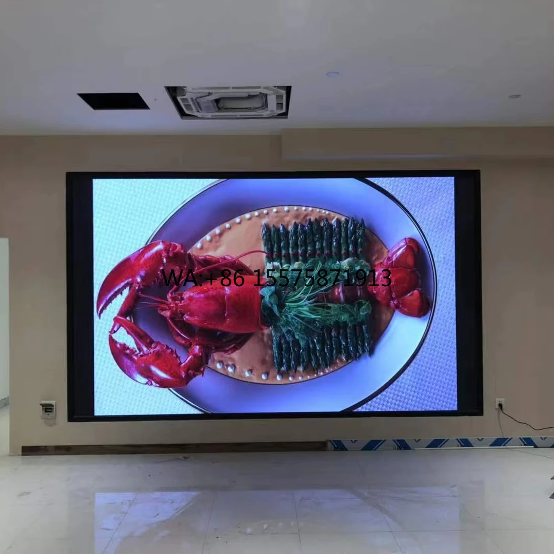 

Светодиодный экран P2, внутренний рекламный дисплей, полноцветный настенный светодиодный экран высокой четкости для помещений