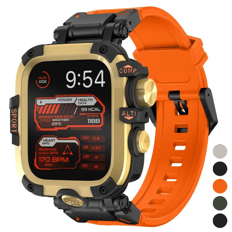 

Силиконовый ремешок + чехол для Apple Watch Ultra3 49 мм, браслет для IWatch Series 11 10 46 мм 9 8 7 45 мм 6 5 4 Se 44 мм браслет