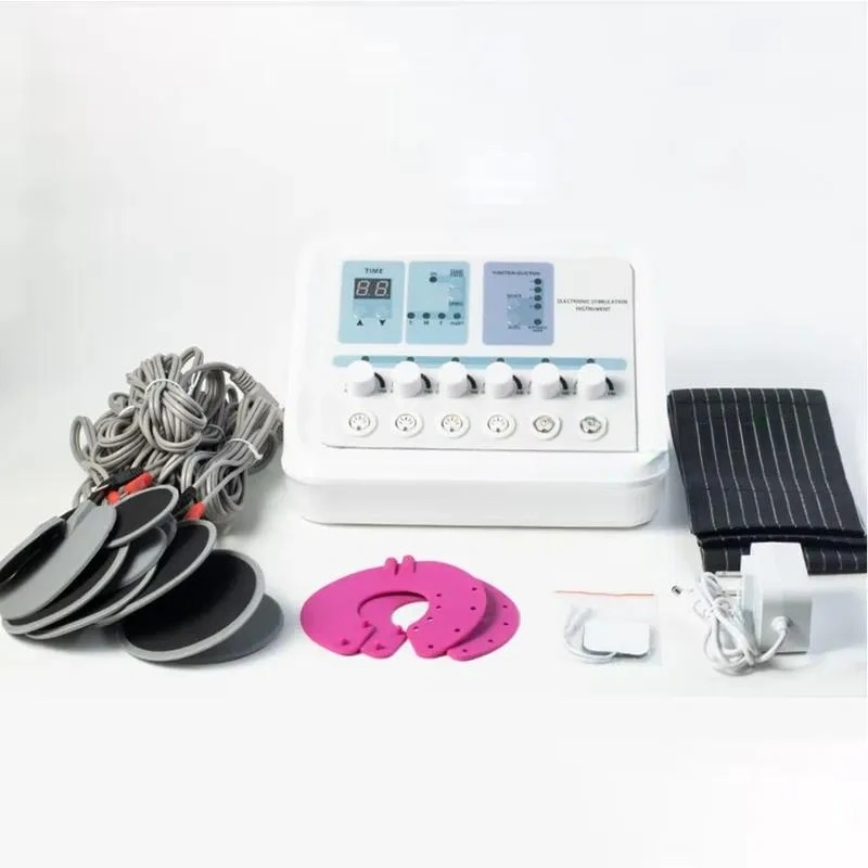 Newest Professional 6 Electro Muscle Stimulation Body Sculpting Machine - EMS Electro Therapy Pain Relief System