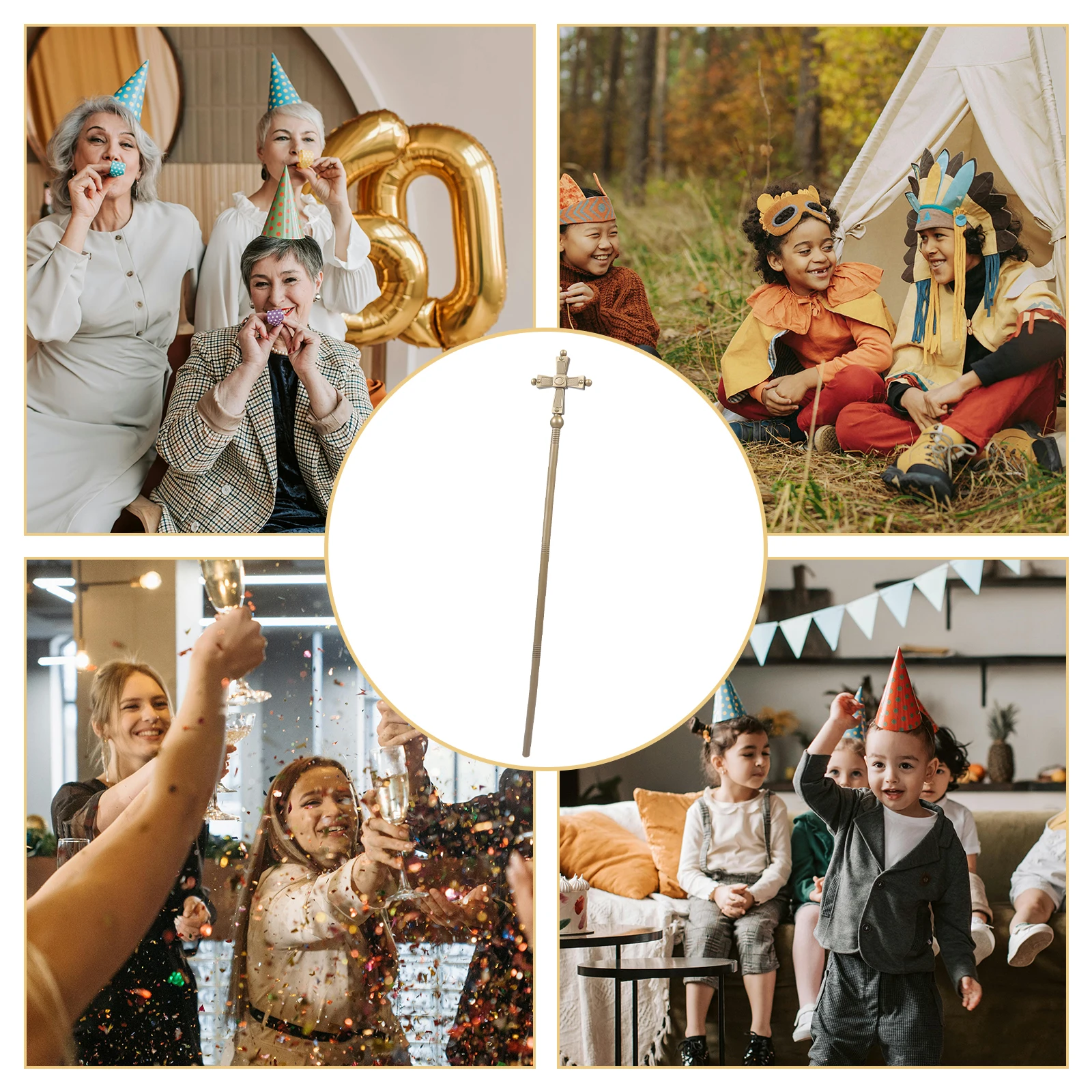 

Funny Shape Walking Cane Prop Spooky Costume Decoration For Party Cosplay Photo Booth Decorative Dress Up Accessory