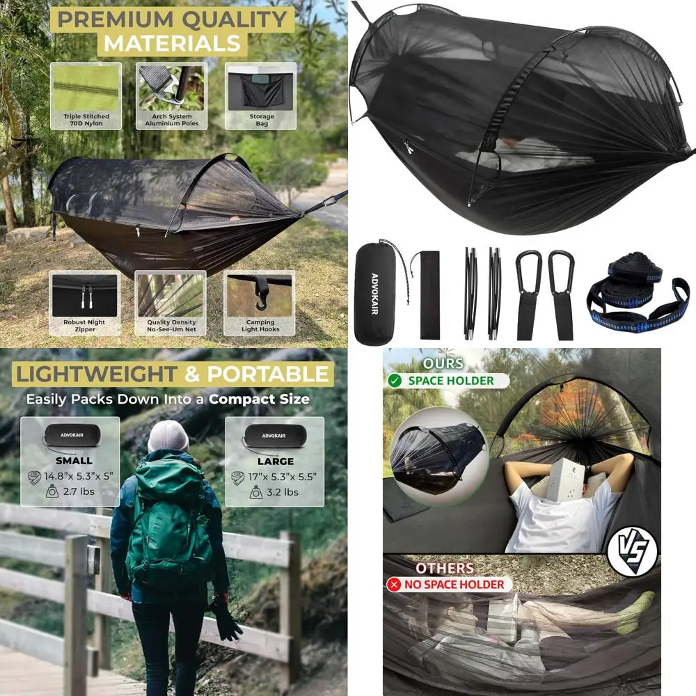 Camping Hammock Wit…