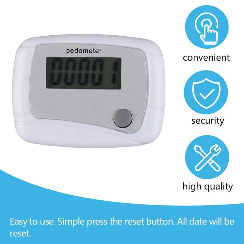 Walking Electronic Pedometer Belt Clip Steps Counter Portable Sports Walk Meter For Running Training Hiking Travel 1PCS