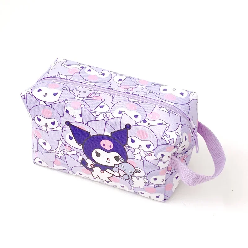 Hello Kitty Travel Cosmetic Bag Large Capacity Cartoon Pouch Makeup PU Travel Storage Toiletry Accessories Organizer Foldable