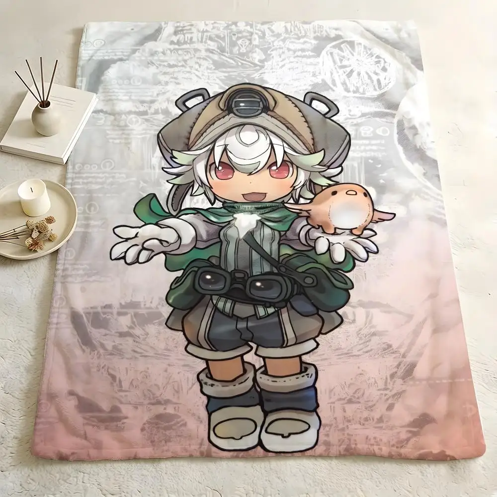 Anime M-Made i-in A-Abyss Throw Warm Flannel Blanket Soft，Comfortable Travel Blanket Home Sheet Birthday Gift