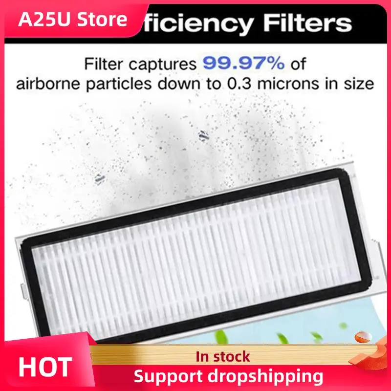 

A25U Replacement Parts For Roborock Qrevo Edge/Qrevo Edge S5A Main Side Brush Hepa Filter Dust Bag Mop Cloth