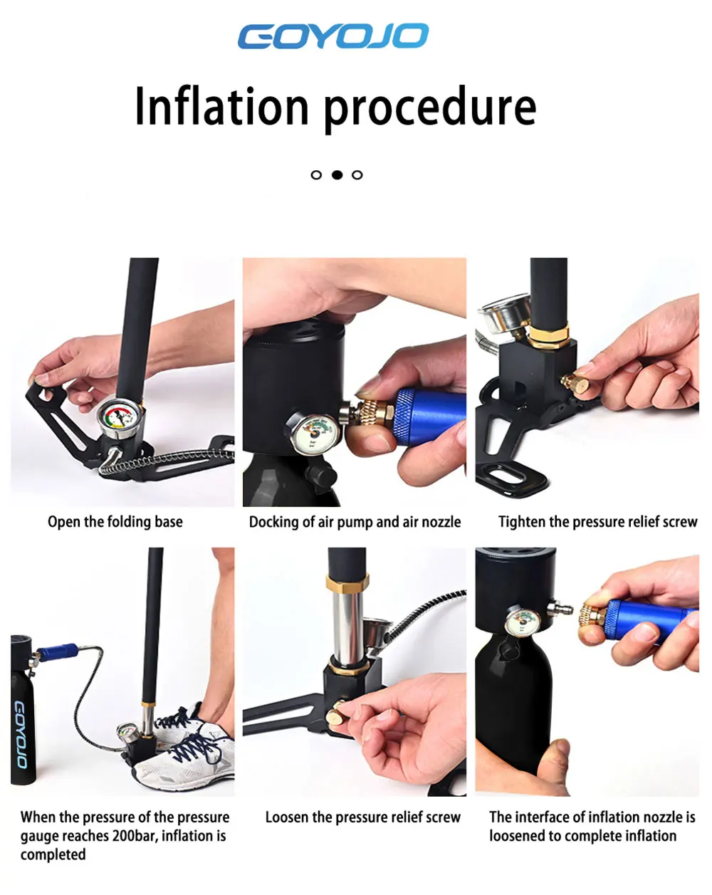 Mini Diving Cylinder Refillable Scuba Tank with 0.5L Capacity Scuba Tank with 5-10 Minutes Underwater Diving Gear for Dive