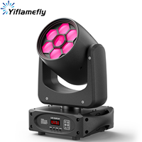 Yiflamefly 150W Bee Eye Gobo Moving Head Lights 6X10W RGBW Stage Lights DMX512 DJ Lights For Disco Party Club Bar Show