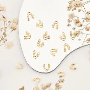 30 PCS 14KゴールドフィルドワイヤーガーディアンワイヤプロテクターUジュエリーメイキング用の形状調査結果 10ベストセールス14Kゴールド充填-5