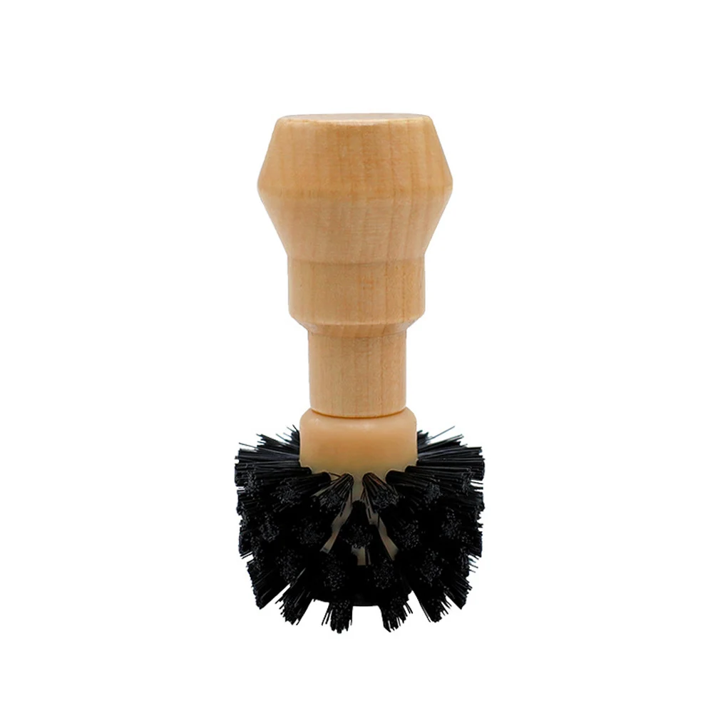 Coffee Portafilter Basket Cleaning Brush,Stiff Bristle and Wood Handle Coffee Accessories,Coffee Filter Brush Fits for 54mm/58mm