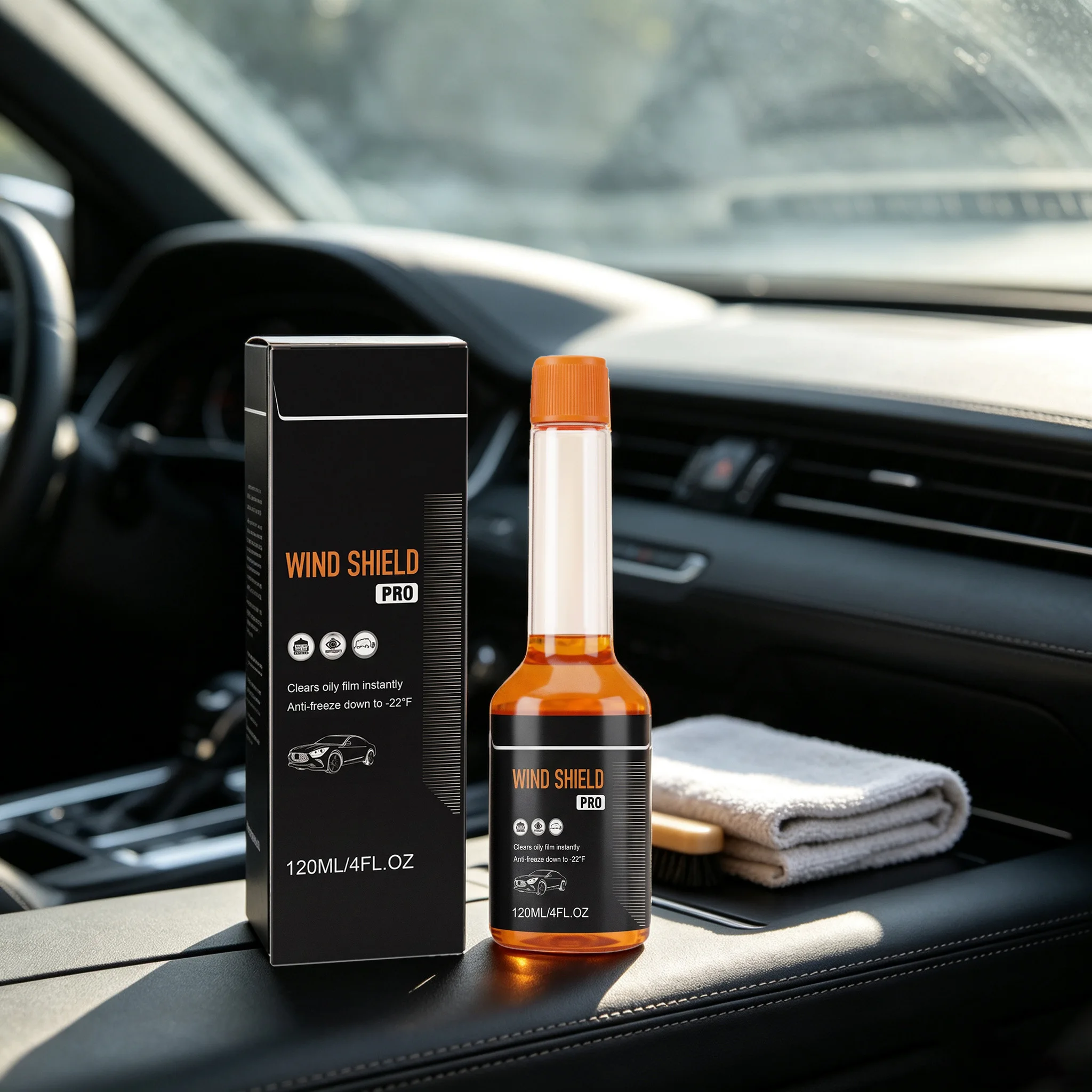 120ML Windshield Maintain Agents Cleaning Car Window Dirts Clear Vision Remove Oil Film Restoring Gloss Daily Windshield Cleaner