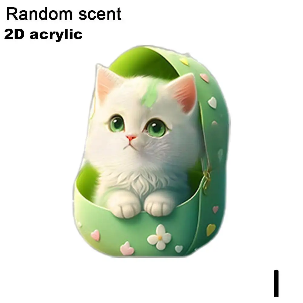 Car Outlet Vent Perfume Clips Cat Air Freshener Diffuser Decoration Random Clip Fragrance Aromatherapy Interior Car Perfume Y3C7