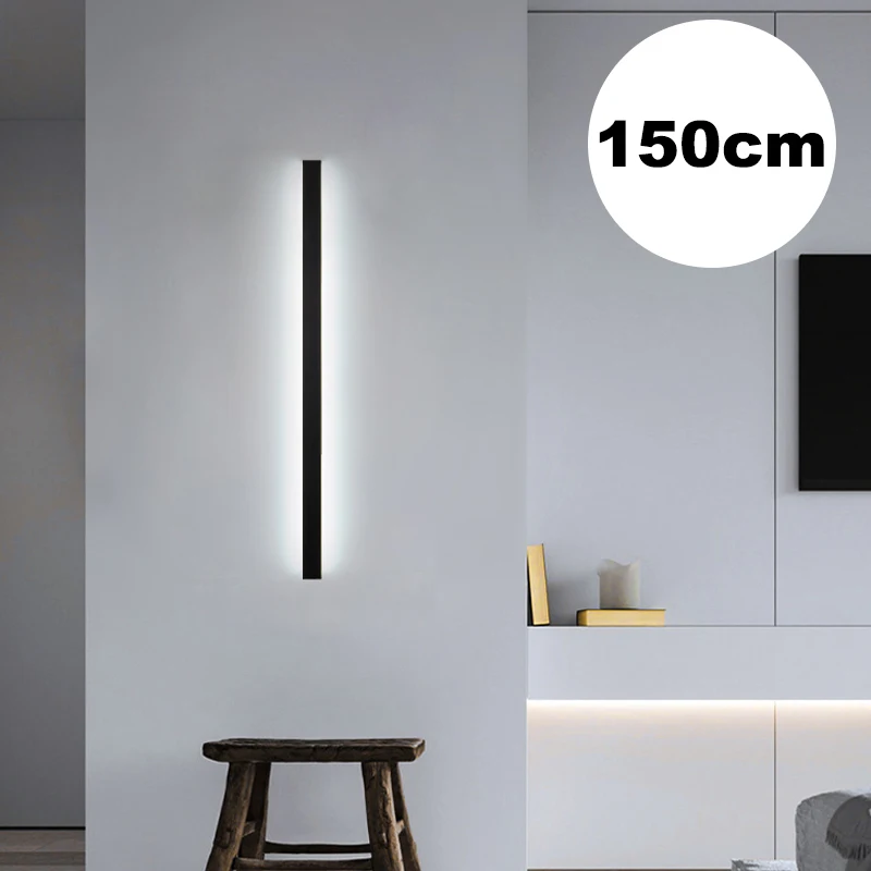 150cm LED Wall Lamp Long Strip Indoor Wall Lamp Aluminum Lamp Body Exquisite Home Decoration Living Room Bedroom Bedside Lights