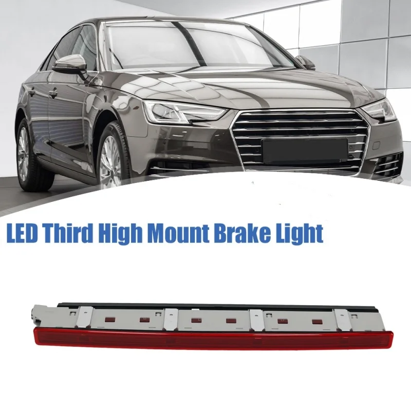 Car LED Brake Light 3RD High-Position Auto Stop Lamp Red Lens Tail Light 8E9945097 for Audi A4 B6 Avant 2001-2005