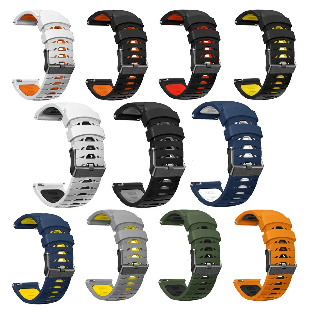 for Amazfit Balance 3 2 Bracelet Sport For Amazfit Balance Ultra/Bip 6 5/GTR4 3 2/Cheetah 2 Ultra Belt Hot Silicone Strap 22mm