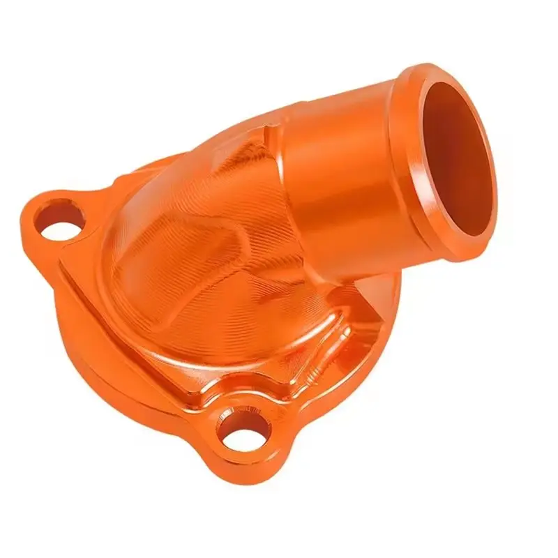 

Motorcycle For 790 890 Water Pipe Interface Thermostat Cover Aluminum Alloy Thermostat Pump Cover Accessories Orange
