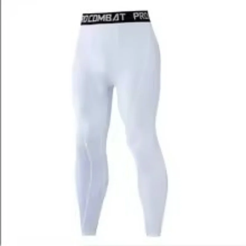 Men Gym Sportswear Muscle Bodybuilding Compression Pants Running Sports Long Pants Jogging Fitness Male Elastic Tights Trousers