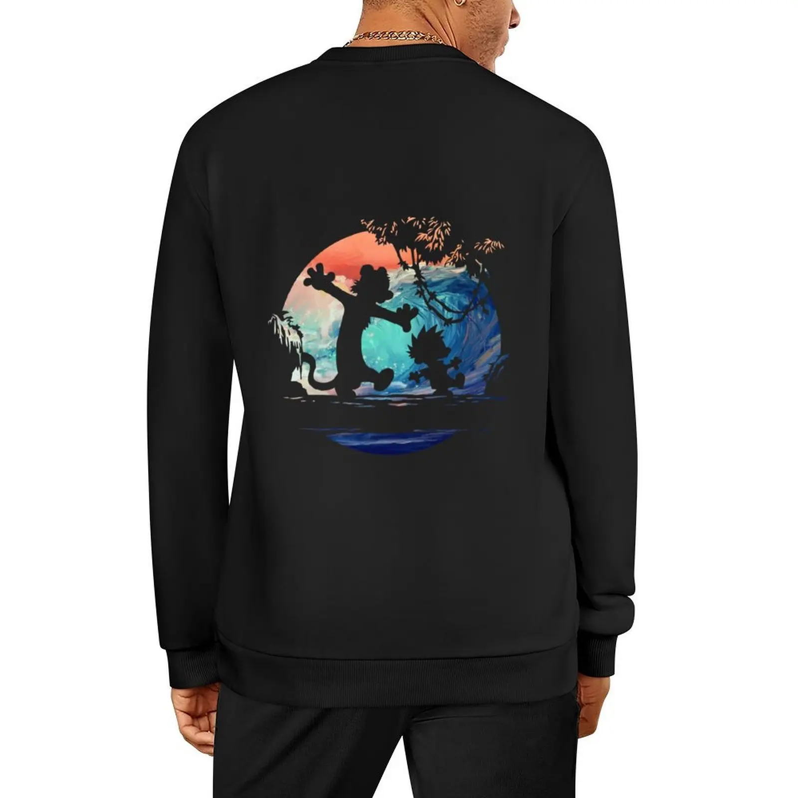 

Calvin And Hobbes Galaxy Pullover autumn jacket men men's sweat-shirt set men's clothes autumn new products men's sweatshirt