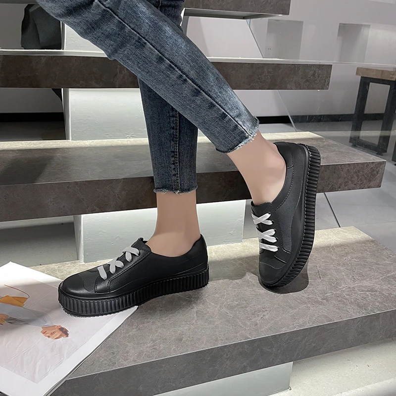 Adult Shallow Mouth Non-slip Work Rubber Shoes New Low-top Women\'s Waterproof Shoes Student Fashion Spring and Autumn Rain Boots