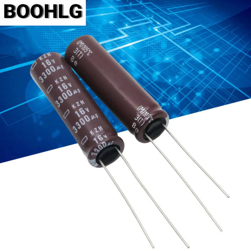 5PCS 3300UF 16V Black Diamond Electrolytic Capacitor 16V 3300UF 12.5X25