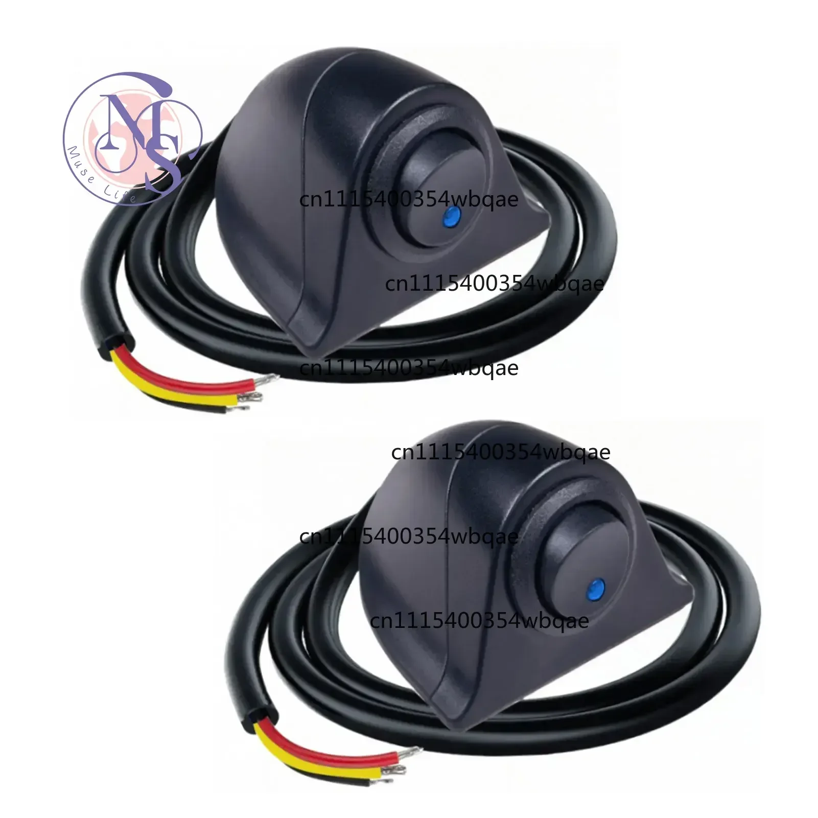 2Pcs Paste Type Rocker Switch ON Off For Automotive Marine Various Lamps DIY Styling Parts