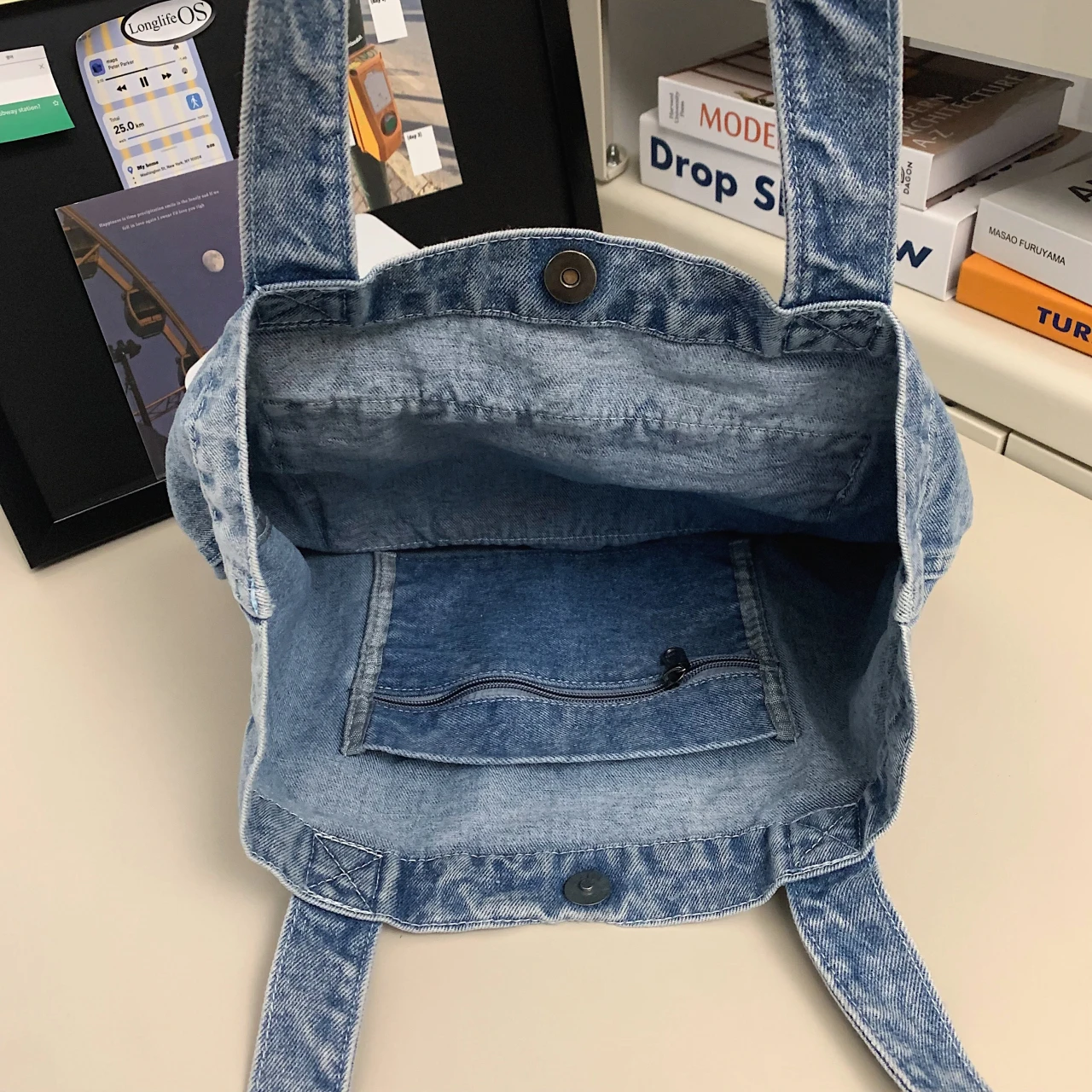 Borse a tracolla in Denim borse in tela lavata da donna borse Casual in tessuto stile pigro borse Shopper grandi in cotone 100% grandi confezioni