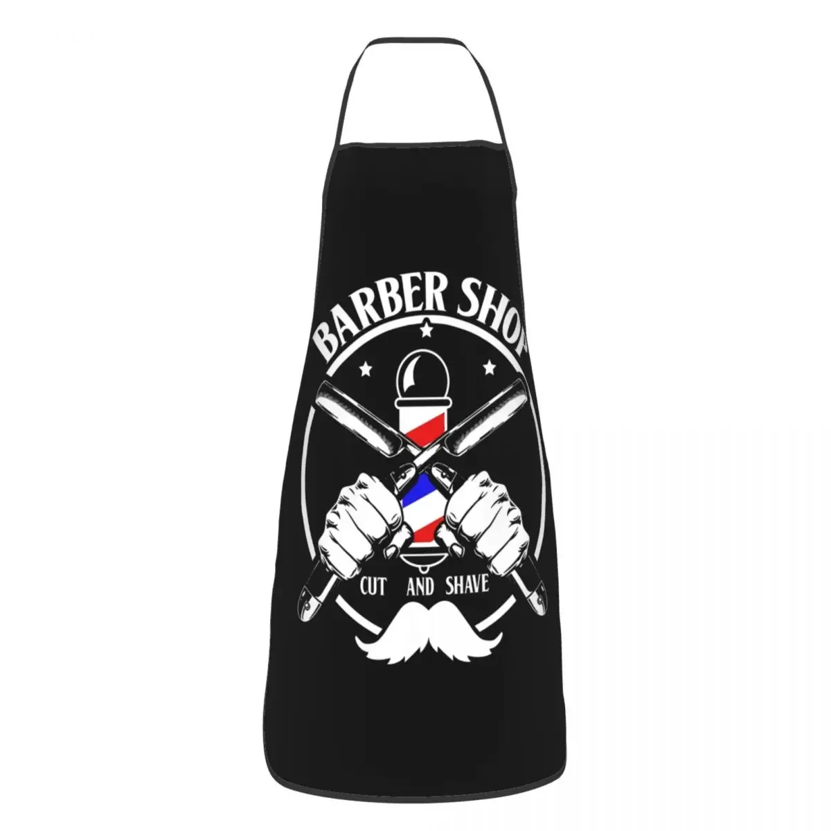 

Unisex Barber Shop Cut And Shave Bib Apron Adult Women Men Chef Tablier Cuisine for Cooking Kitchen Hairdresser Painting