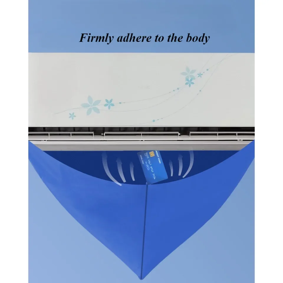 100 سنتيمتر سميكة نظافة تكييف الهواء غطاء التنظيف حقيبة بولي كلوريد الفينيل مع انبوب ماء المنزل 1-1.5P سبليت معلقة أدوات مكيف الهواء