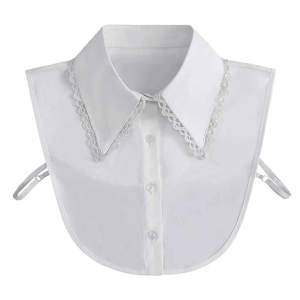 

Модная хлопковая рубашка с искусственным воротником, классическая винтажная блузка с накладным воротником, женские съемные аксессуары для одежды