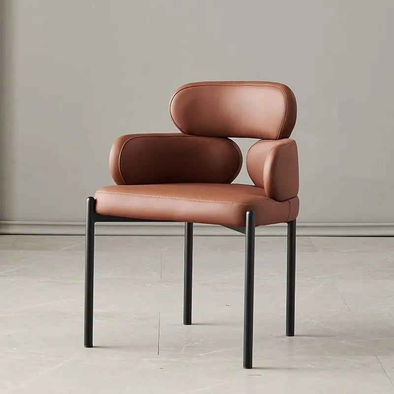 Nordic Light Luxury Design Metal Material Can Be Used As A Modern Simple Leisure Chair High-grade Sense Chair Study Office Chair