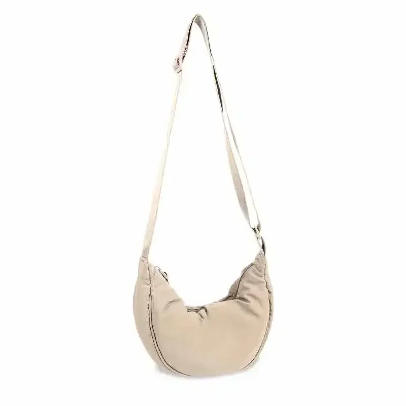 VL-023 Small Nylon Crescent Crossbody Purses Bag for Women Men