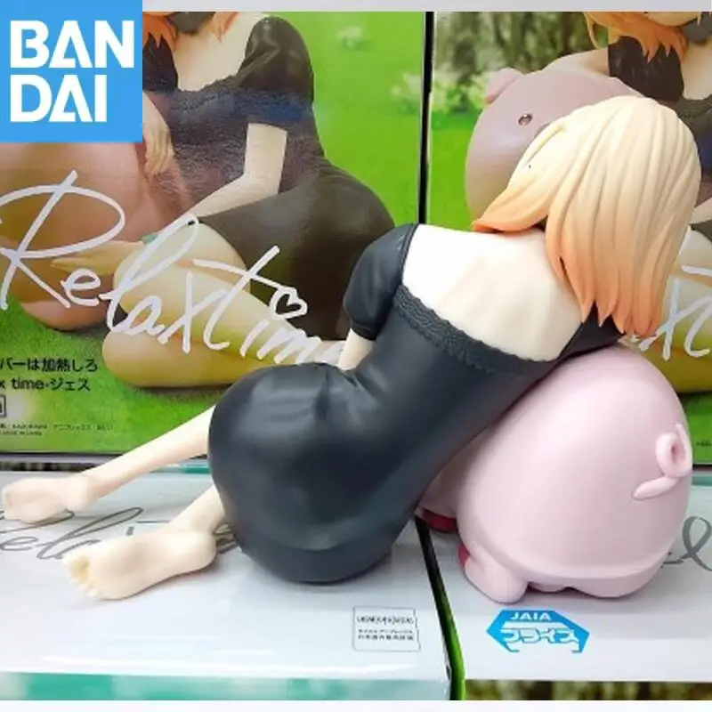 Genuíno original bandai banpresto butareba a história de um homem transformado em um porco relaxar tempo jess figura modelo coletor estatueta