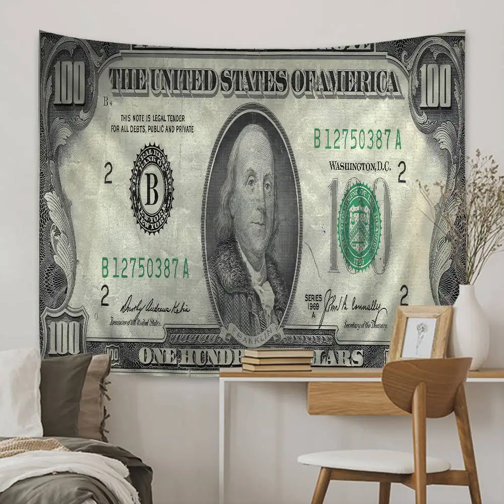 Dollar Luxe Gedrukt Groot Wandtapijt Goedkope Hippie Muur Opknoping Boheemse Wandtapijten Mandala Home Decor