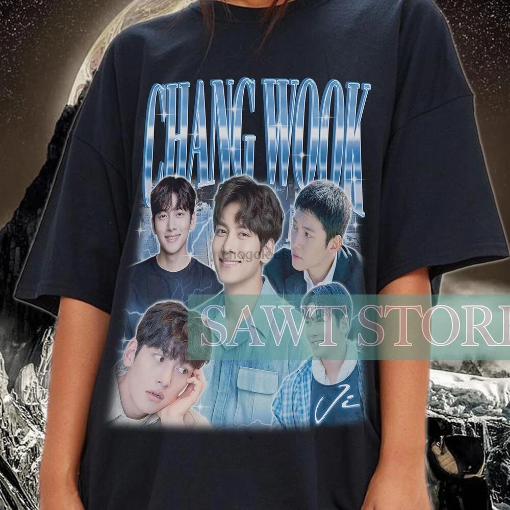 Limited JI CHANG WOOK Retro Shirt Kdrama Korean Pop TShirt Vintage Unisex Shirt Ji Chang Wook Homage T-Shirt KDrama Fan Tees