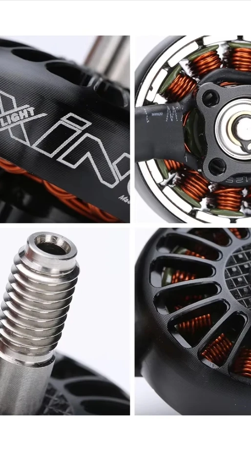 ‌ محرك iFlight XING 2205 2300KV/3200KV/2450KV NextGen لـ 4-6S FPV (أسود، فتحة تركيب 12 × 12 مم/M2)