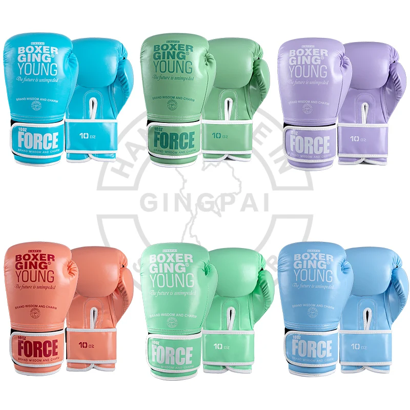 Female Boxing Gloves Mo Landi Color Adult Sanda Muay Thai Punching Sandbag Gloves Professional Training Gloves